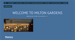 Desktop Screenshot of miltongardens.com