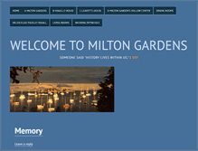 Tablet Screenshot of miltongardens.com